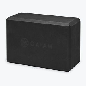 GAIAM Black Foam Yoga Block NWT - Sealed - Nonlatex Foam